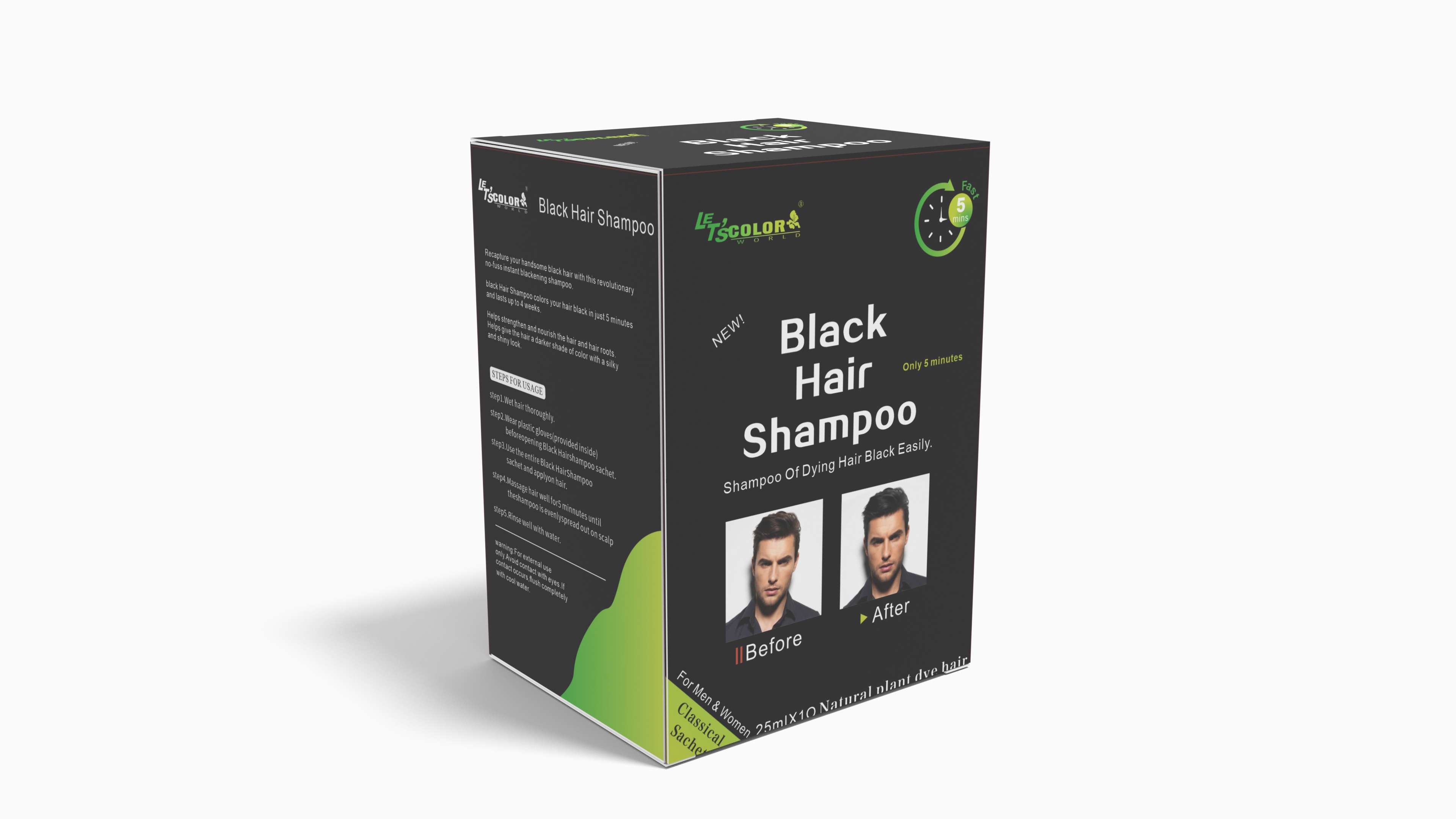 Champú Black Locking Men's Hair Color